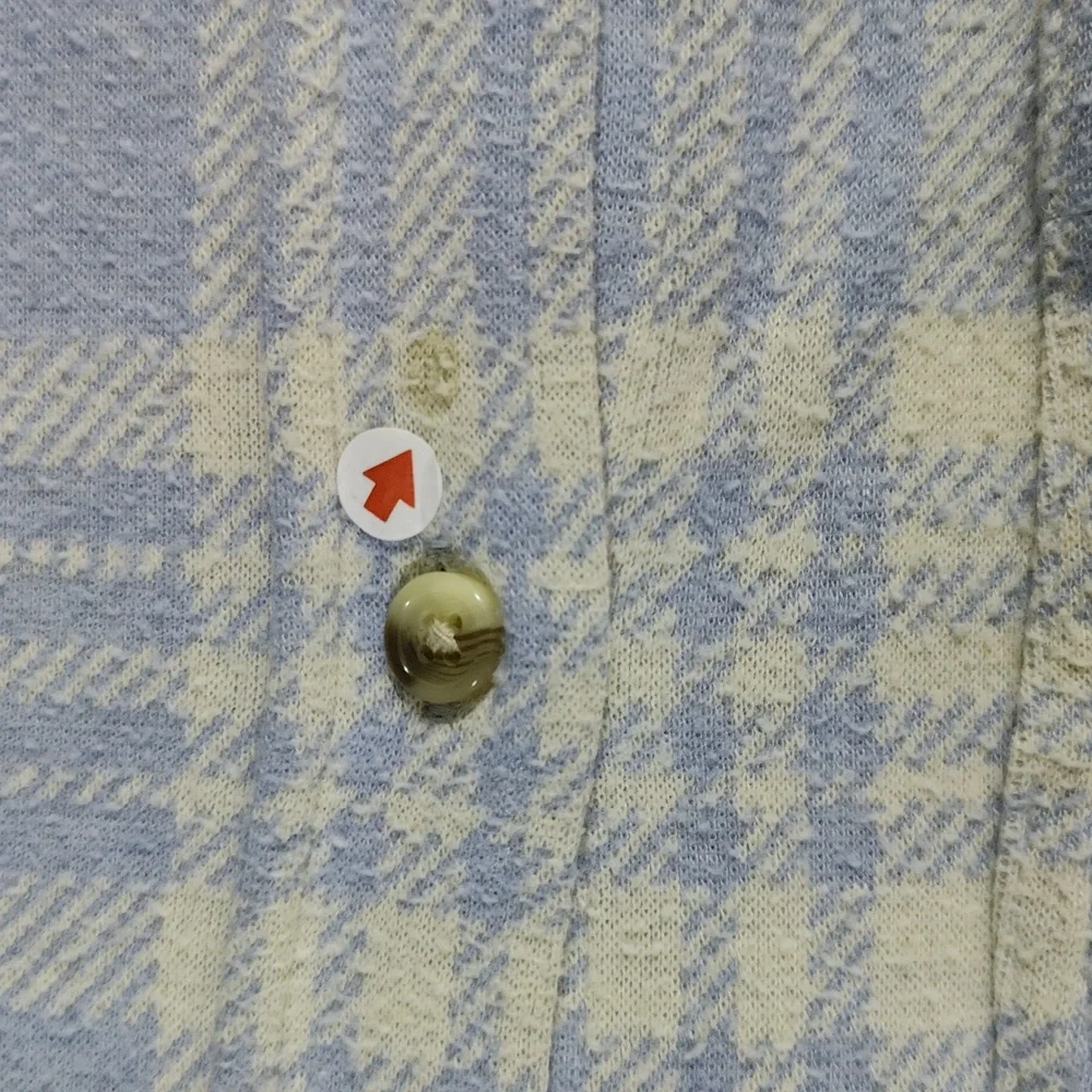 423. Faherty Legend Sweater Shirt | Color: Light Blue/Off-White Plaid - Picture 6 of 9